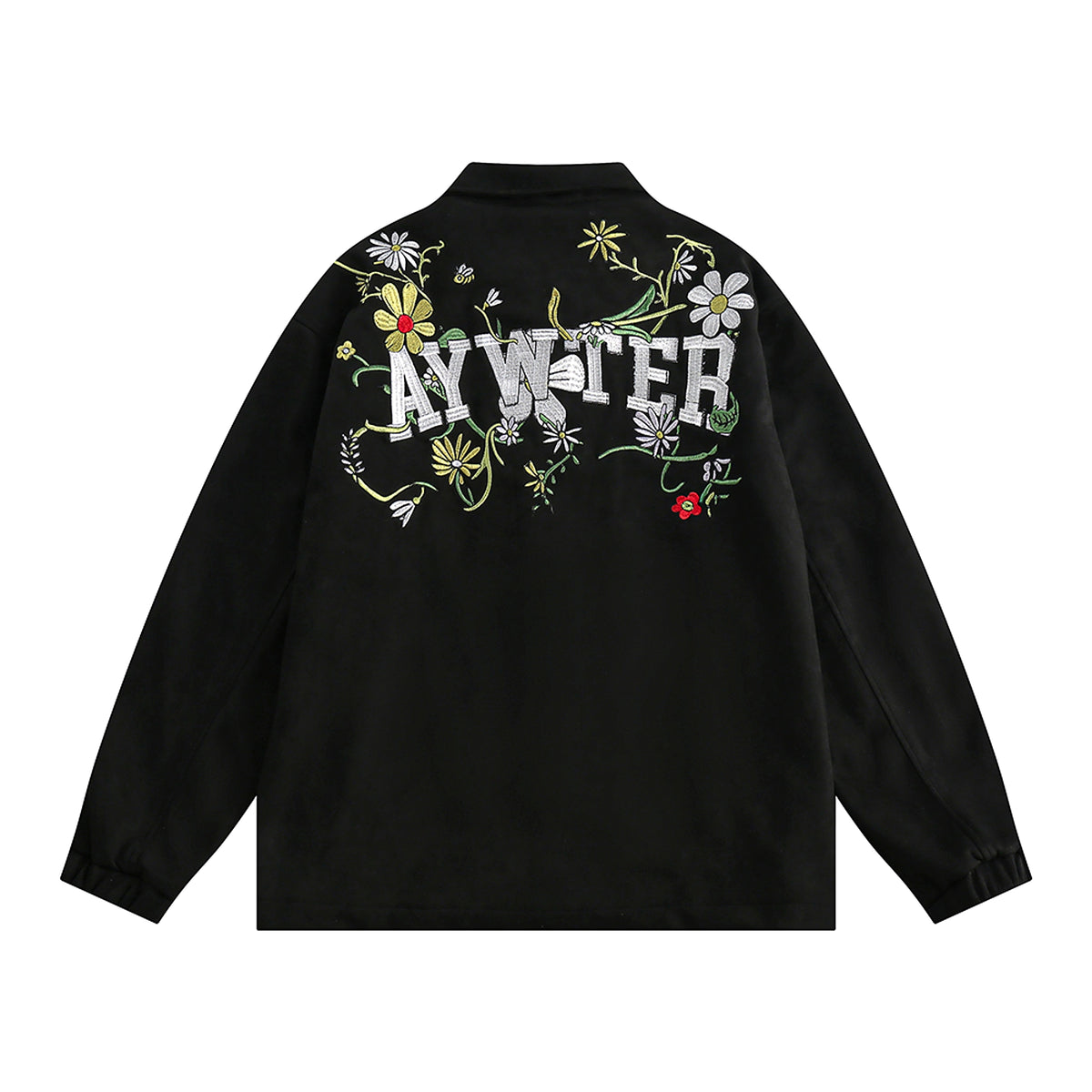 Letter Floral Embroidered Jacket For Men - enhanced image 16
