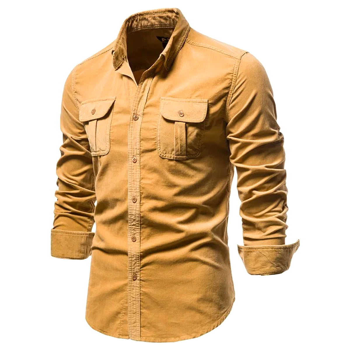 Men DressShirt College Tops Longsleeve Blue - enhanced image 16