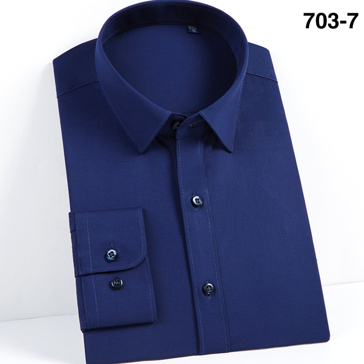 Men DressShirt Long Sleeve Shirt - enhanced image 16