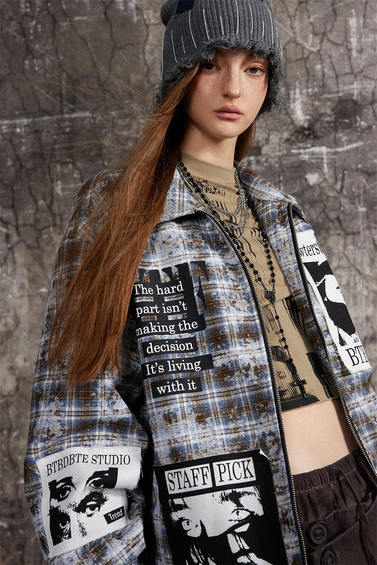 Plaid DressShirt For Women - enhanced image 16