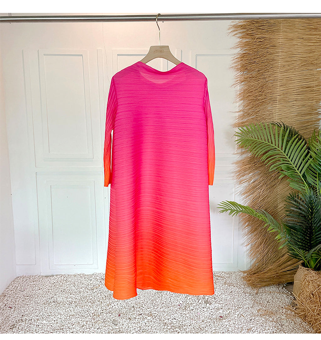Pleated Plus Size Dress Women - enhanced image 16
