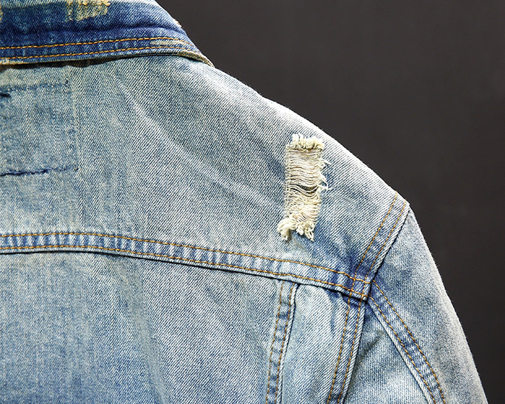 A.1 Washed Denim Jacket Tops Outerwear Men - enhanced image 16