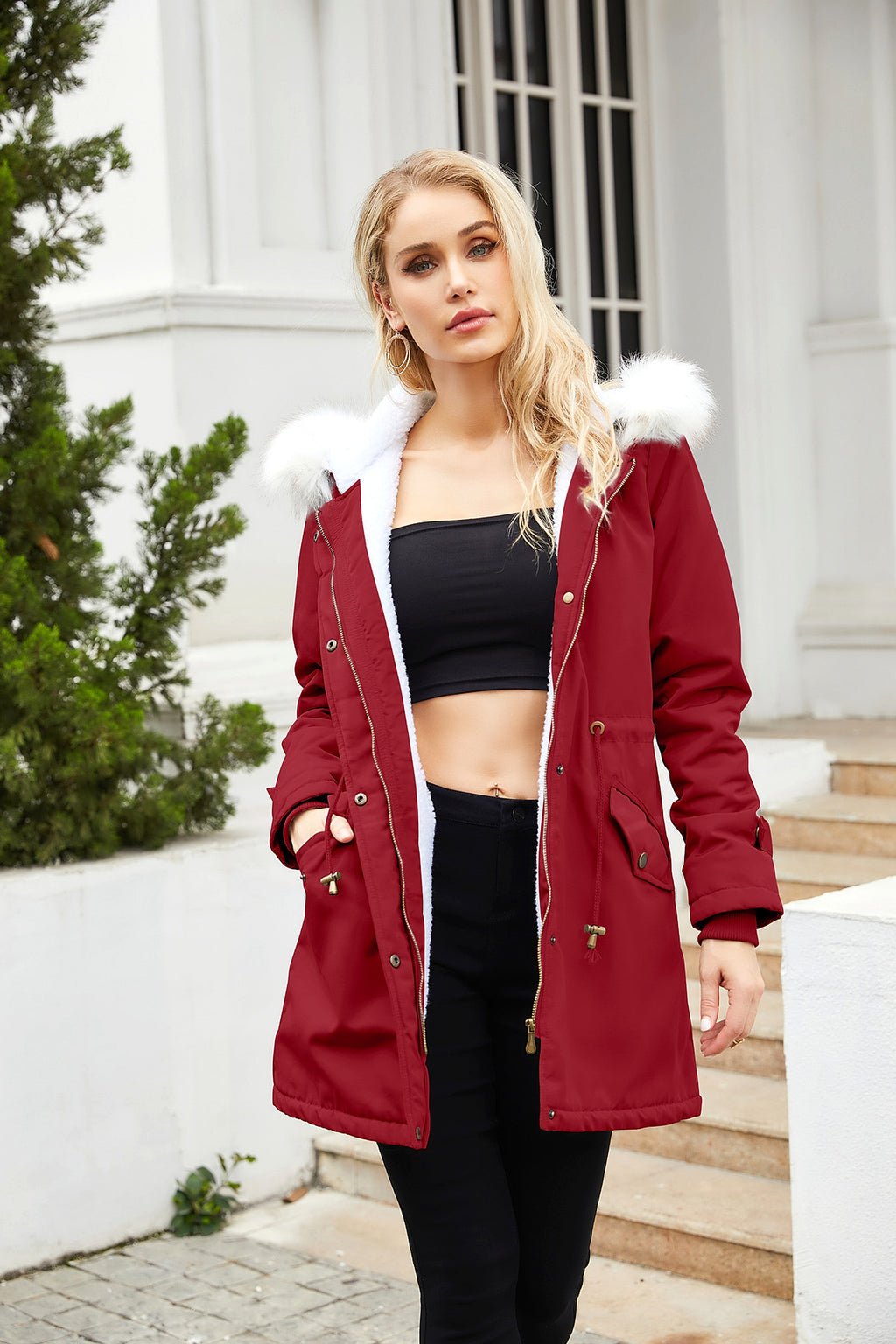 A1. Women's Coat Cotton-padded Jacket - enhanced image 16