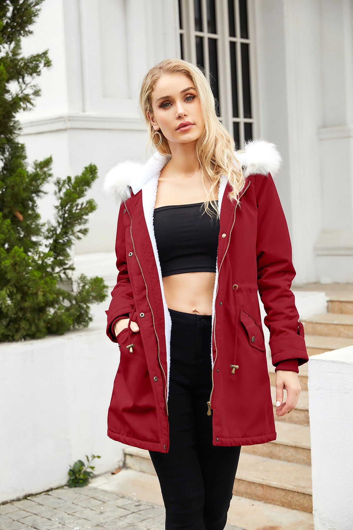 A1. Women's Coat Cotton-padded Jacket - enhanced image 16