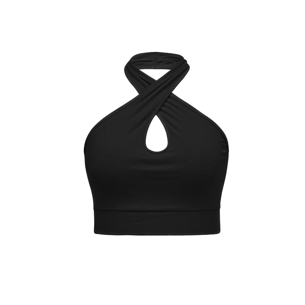 Women's Halter Backless Knitted Vest Top - enhanced image 16