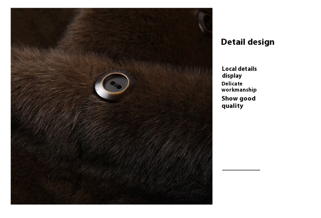 Xuelan Mink Fur Warm Coat On Both Sides Jacket Ment - enhanced image 16