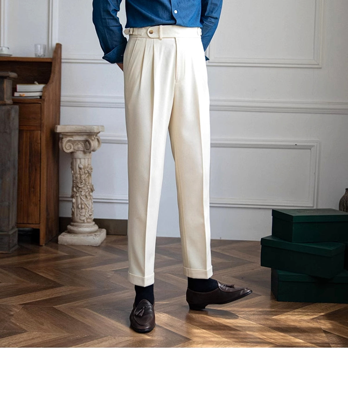 British Men Business Casual Pants - enhanced image 17