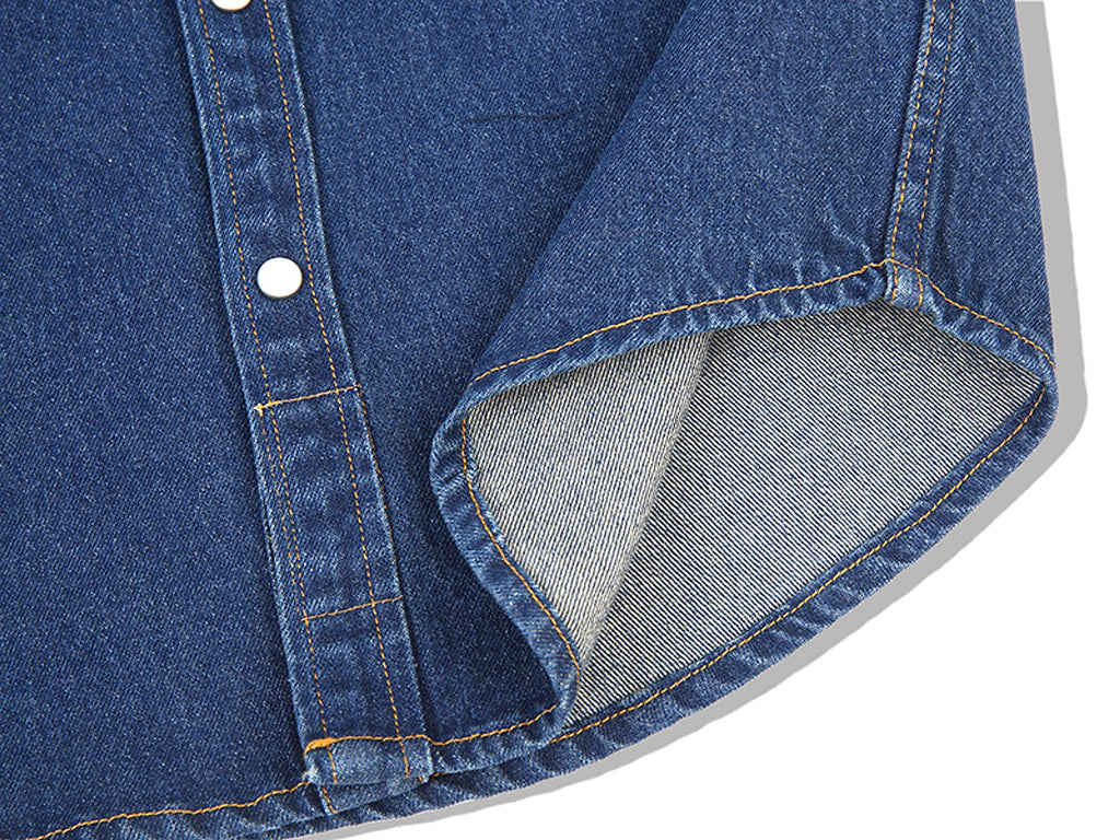 Classic Bag Flower Wash Denim Shirt - enhanced image 17