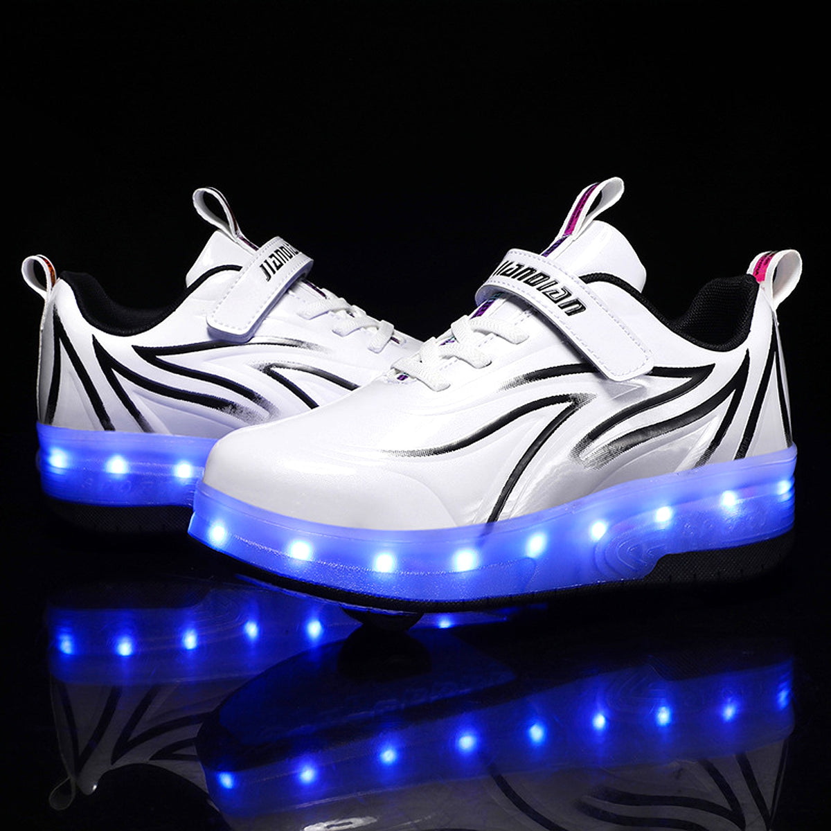 Light Charging Pulley Shoes Single And Double Wheels - enhanced image 17