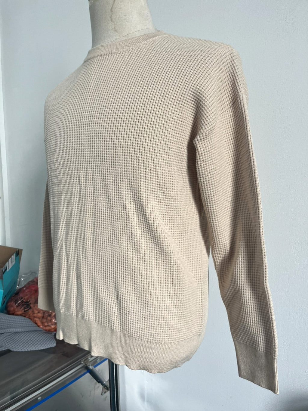 Men's Fashion Solid Color Waffle Casual - enhanced image 17