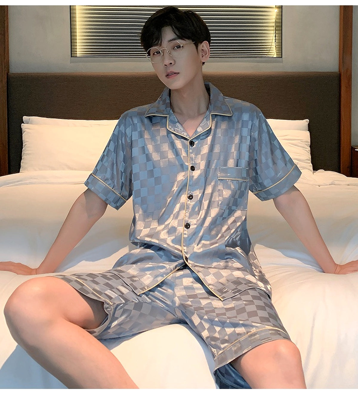 Men's Pajamas Summer Homewear Suit - enhanced image 17