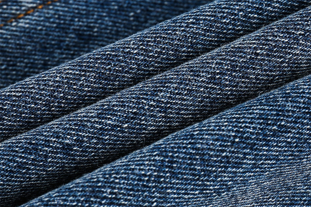 1. National Style Burrs Stitching Washed Denim Jacket - enhanced image 17