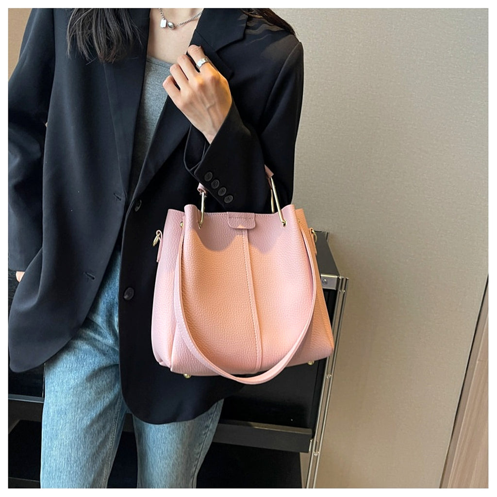 Roselle™ – Textured Mini Bucket Bag (Korean Style) - enhanced image 17