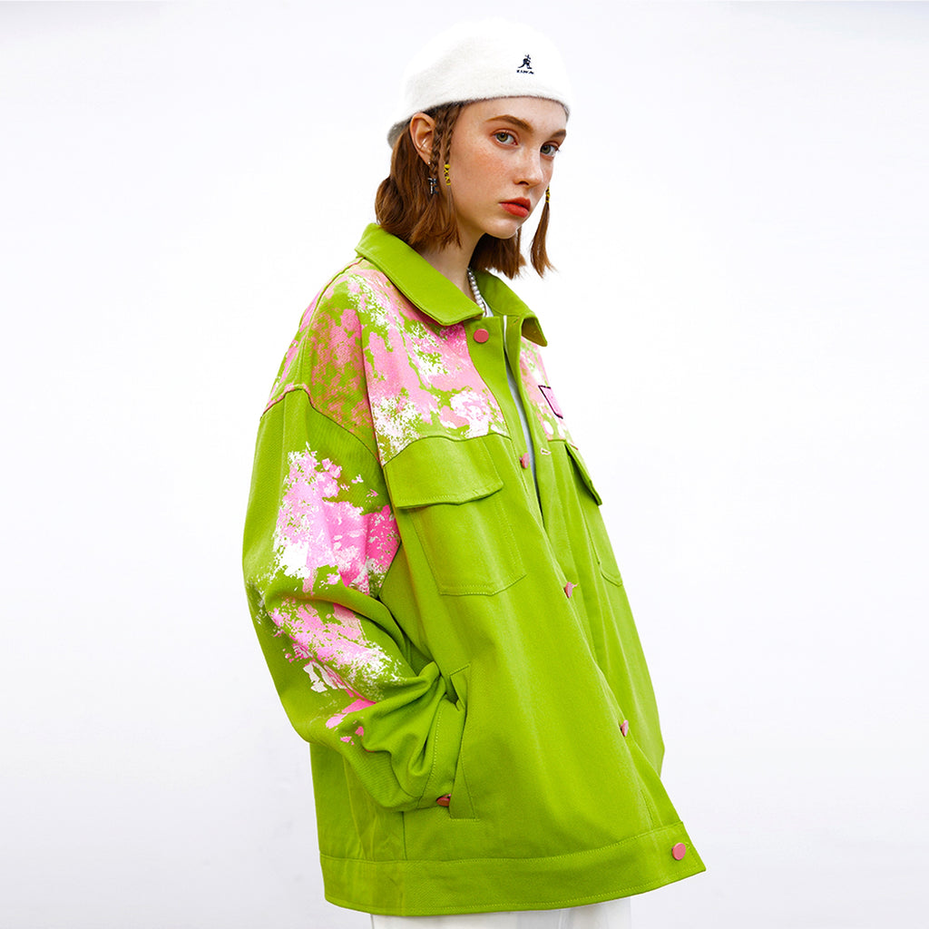 Splash-Ink Workwear Jacket for Men and Women – Modern Streetwear Style - enhanced image 17