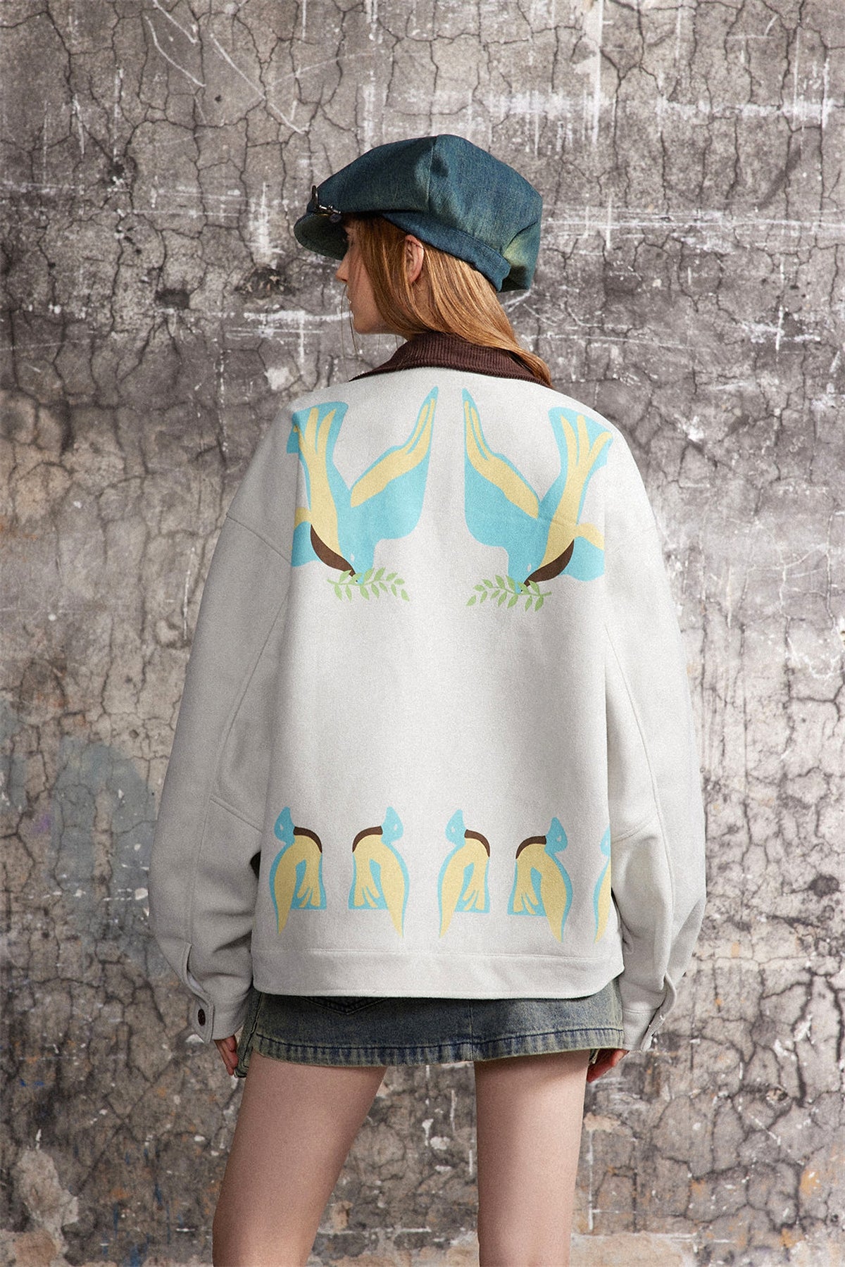 Stitching Contrast Color JacketWomen - enhanced image 17