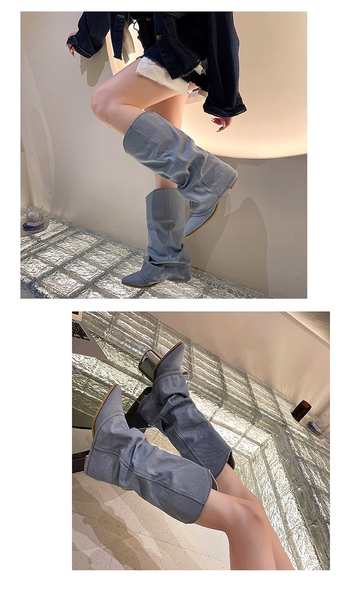 Velvexa™ – High Heel Denim Stretch Boots - enhanced image 17