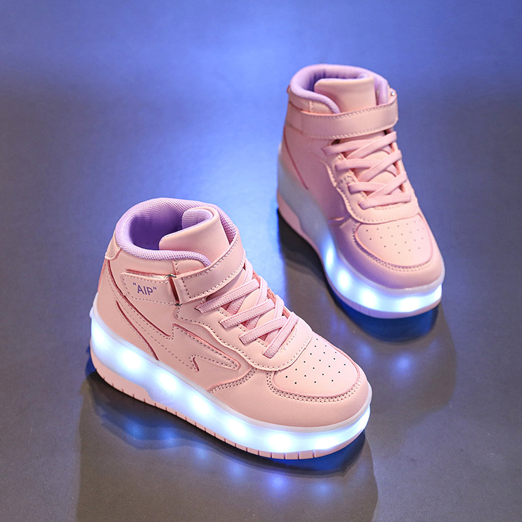 Youth Leather Ice Skates Double Wheeled Walking Shoes - enhanced image 17
