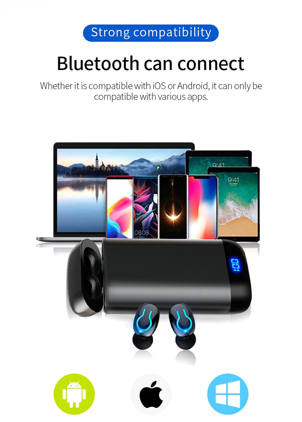 PulseCharge™ TWS Pro – Wireless Headset with Digital Display & Power Bank Case Smart Sound - enhanced image 17