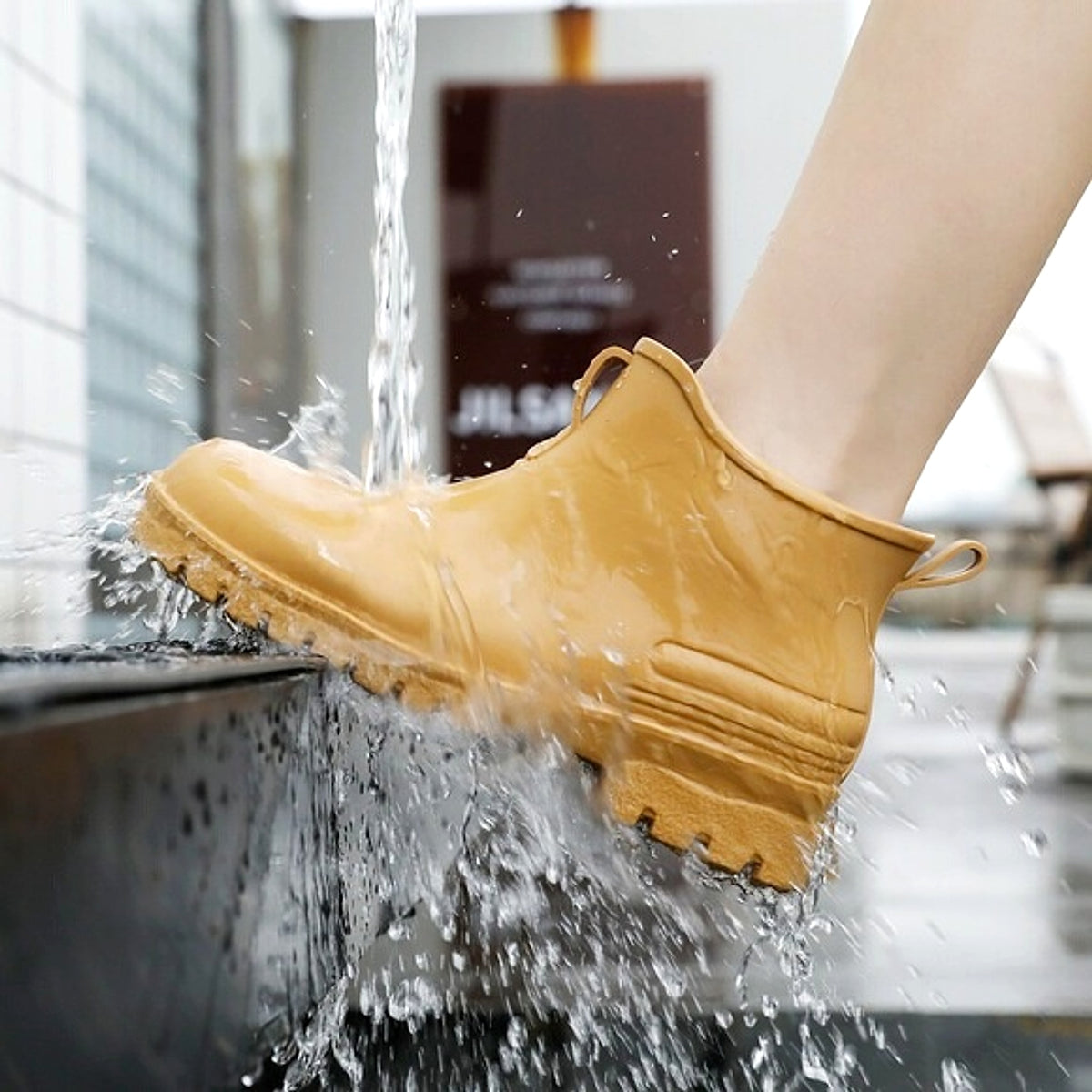 Cross-border Ladies Outdoor Work Rain Boots Lightweight Non-slip Rubber Shoes Kitchen Shoe Cover - enhanced image 18
