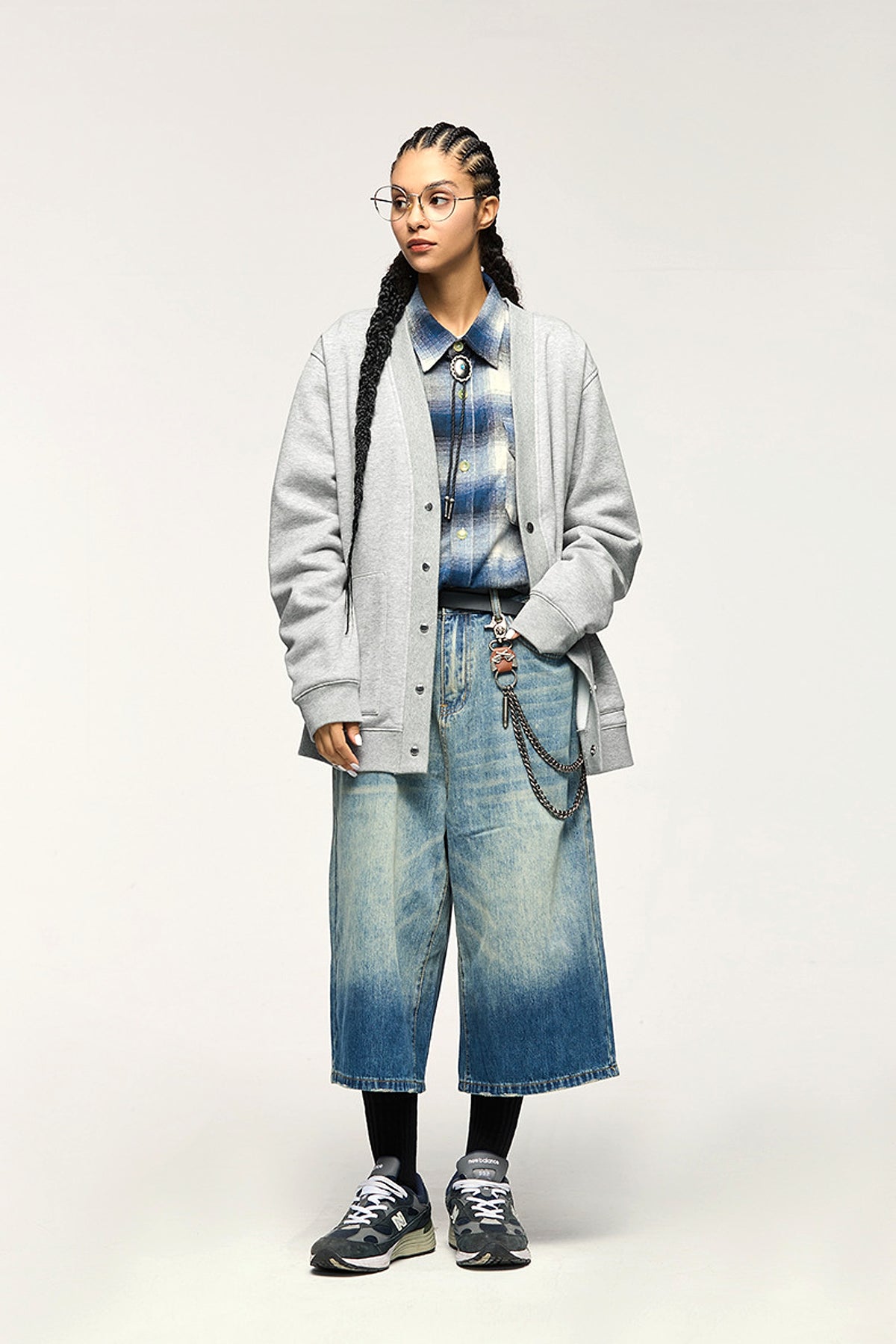 Flame Single-layer Fleece-lined Cardigan Coat Loose-fitting Casual Pullover - enhanced image 18