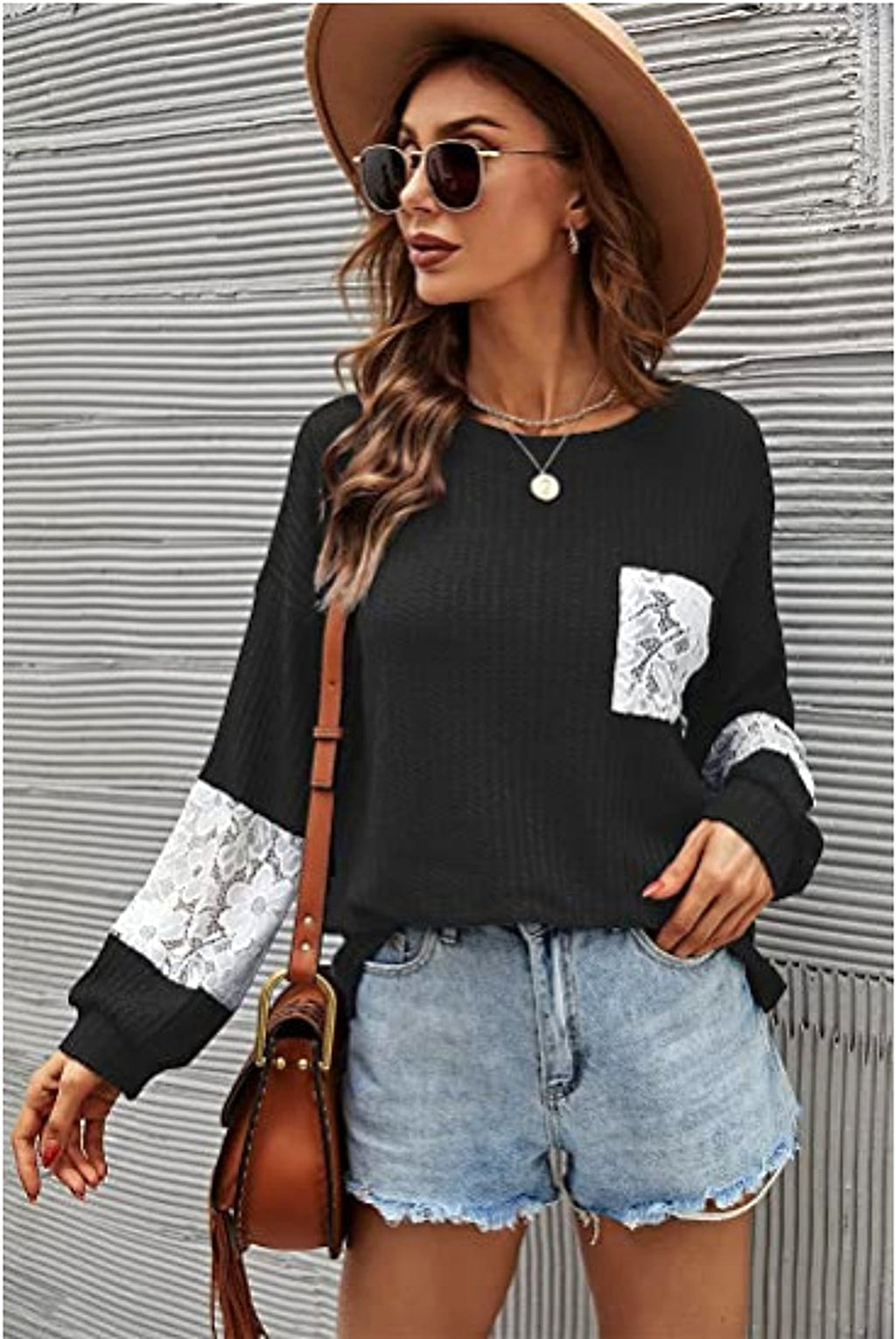 Lace Casual Women's Loose Patchwork Easy Matching Knitwear Women Sweater - enhanced image 18