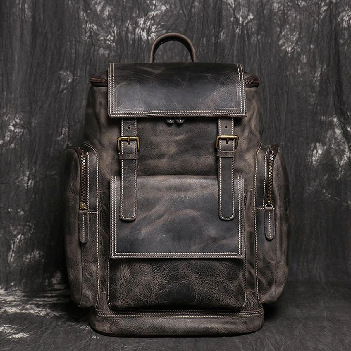 ALLFASHION™ – HeritageLeather Laptop Backpack - enhanced image 18