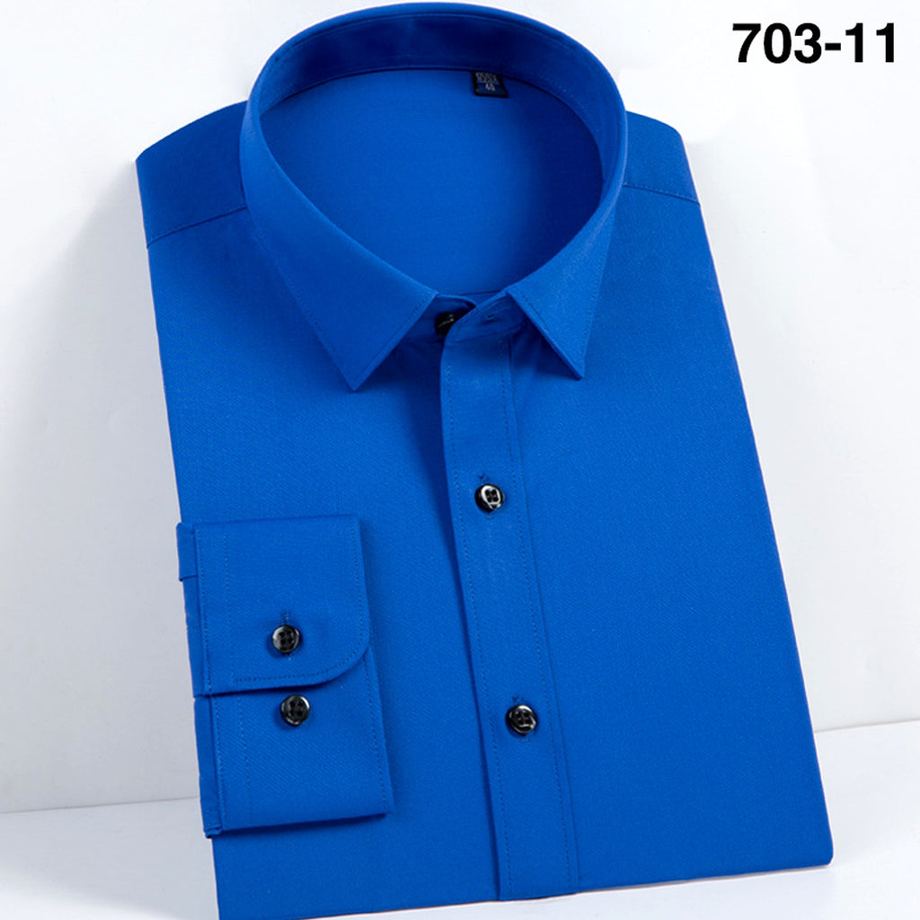Men DressShirt Long Sleeve Shirt - enhanced image 18