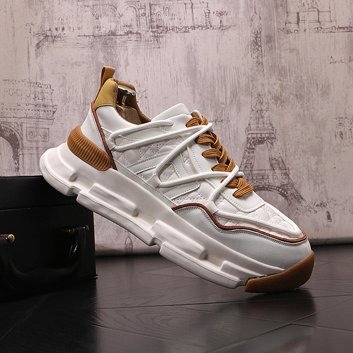 UrbanWalk™ – Colorblock Plush Winter Sneakers for Men - enhanced image 18