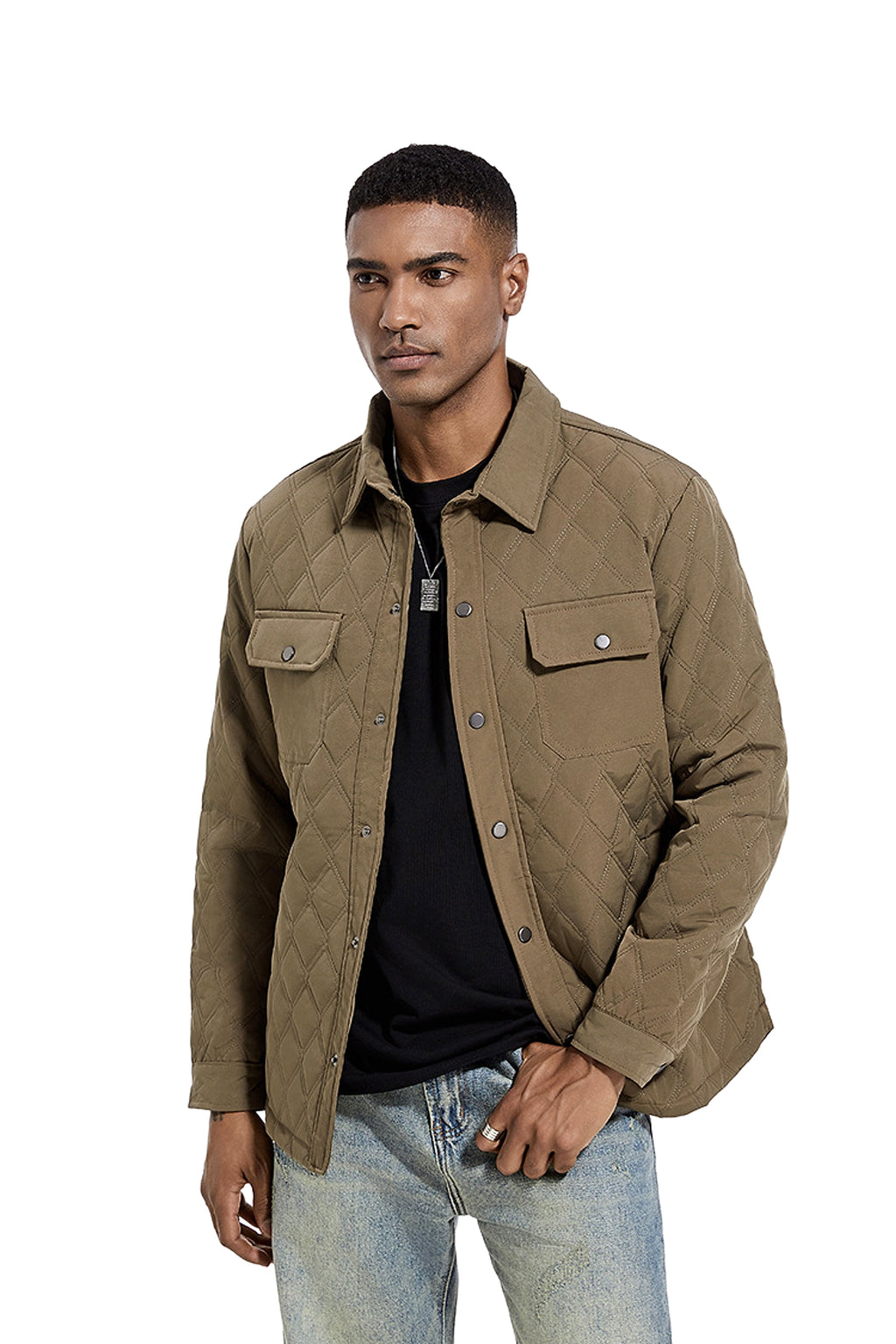 Men's Fashion Jacket Business Jacket Cotton Jacket - enhanced image 18