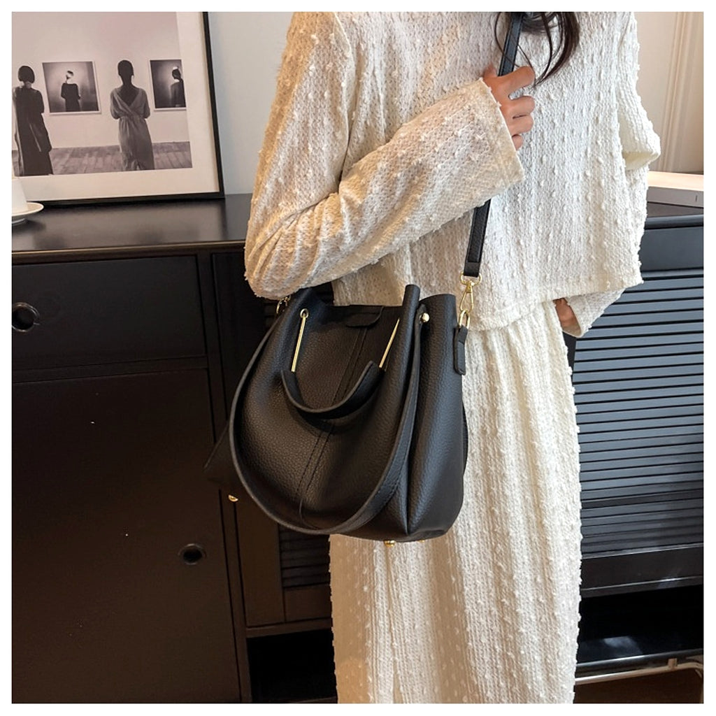 Roselle™ – Textured Mini Bucket Bag (Korean Style) - enhanced image 18