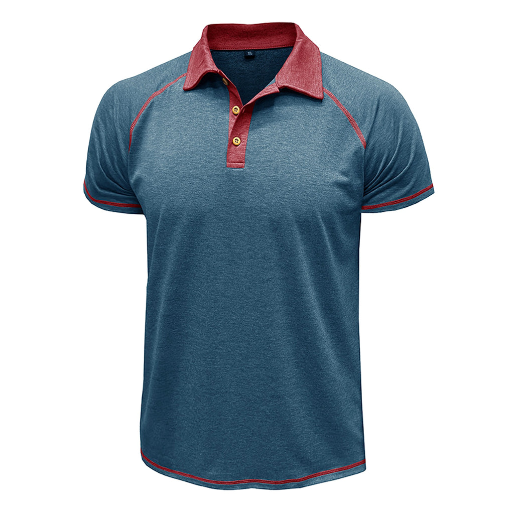 Short-sleeved Lapel T-shirt POLO Bottoming Shirt Men Clothing - enhanced image 18