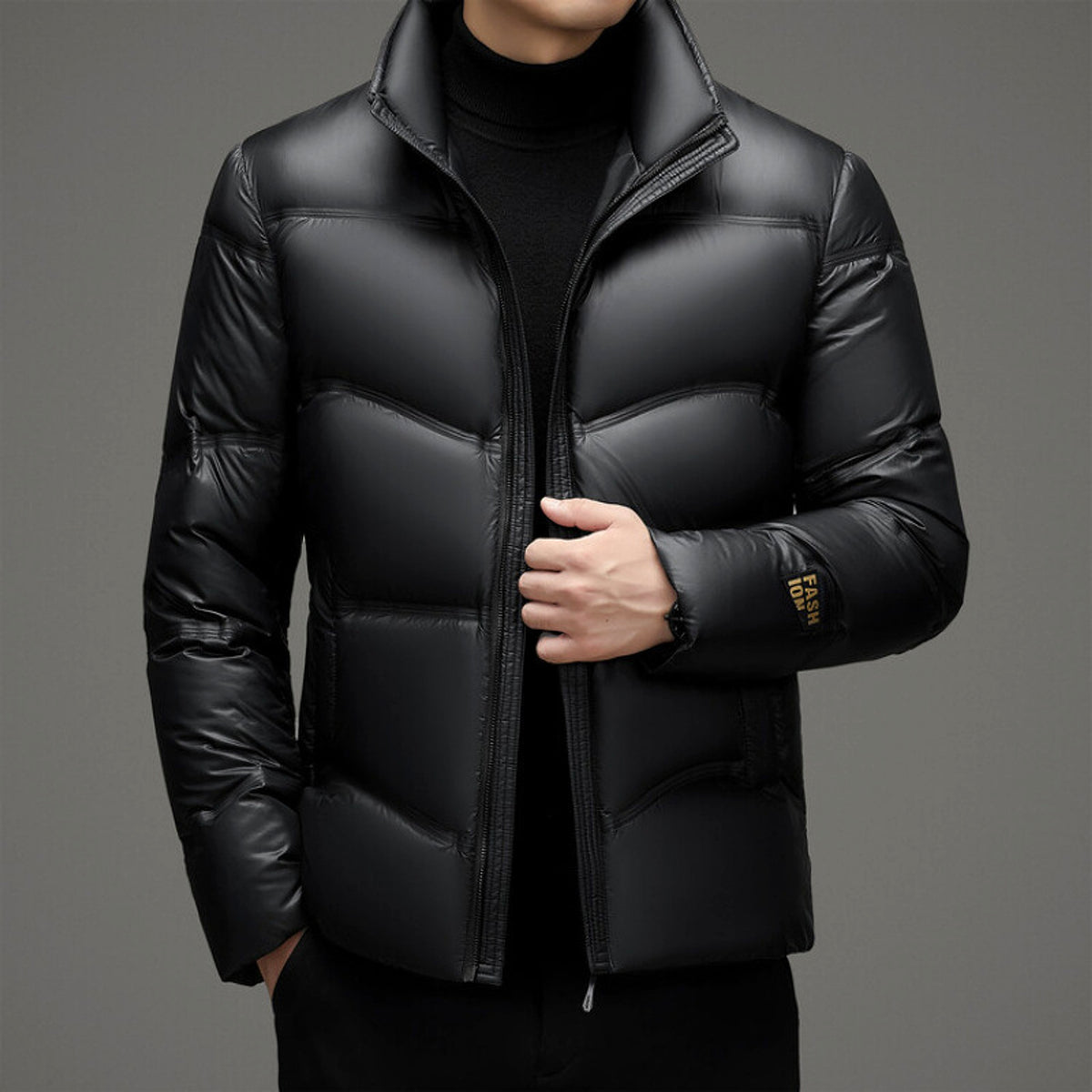 Winter Mid-old Men's Down Jacket Stand Collar Coat Thickened Protection Men - enhanced image 18