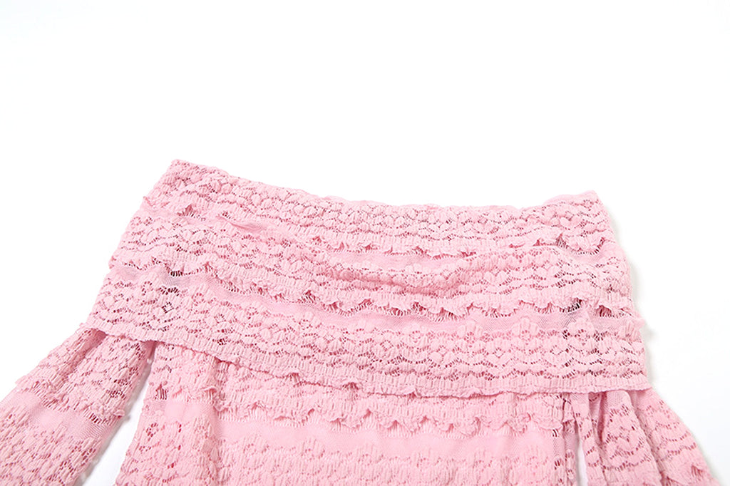 25 Edition – Elegant Off-Shoulder Lace Maxi Dress (Socialite Style) - enhanced image 19