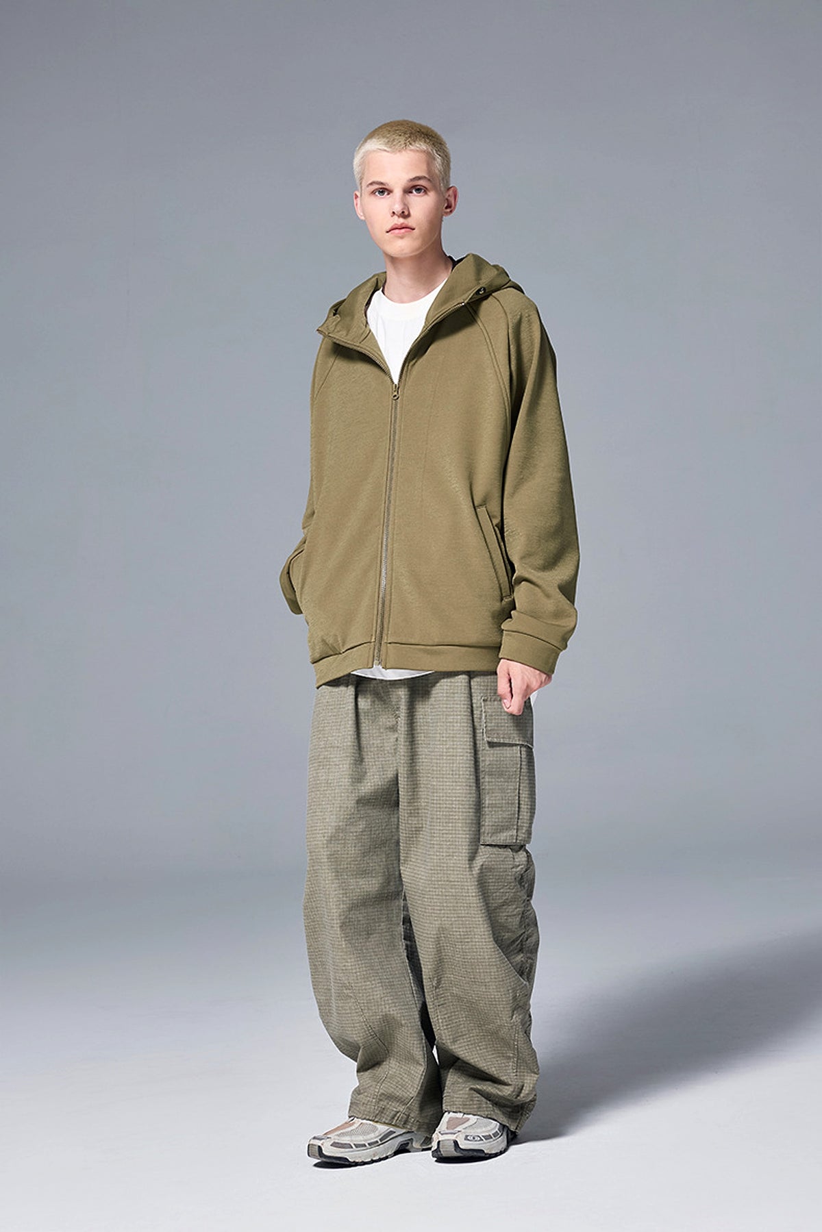 Hydrogen Four-sided Elastic Hooded Jacket Zipper Windproof Fleece Sweater - enhanced image 19