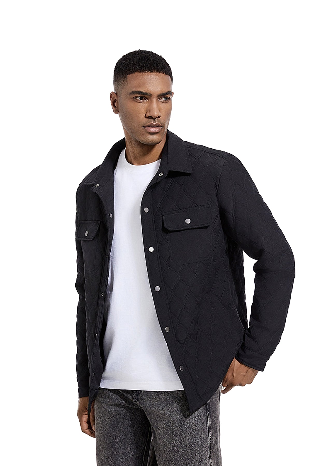 Men's Fashion Jacket Business Jacket Cotton Jacket - enhanced image 19