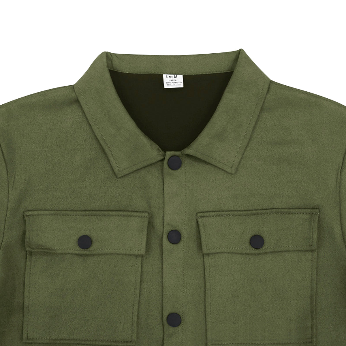 A Suede Single-breasted Solid Color Slim Fit Two-piece Suit Men (Tracksuit) - enhanced image 19