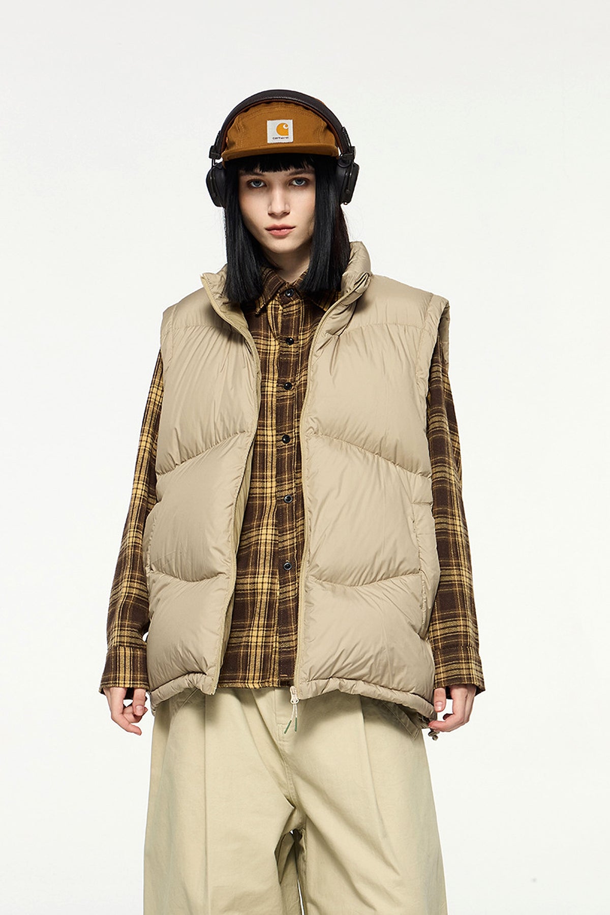 Thin And Portable Puff Down Vest White Duck Down Warm Vest Coat - enhanced image 19