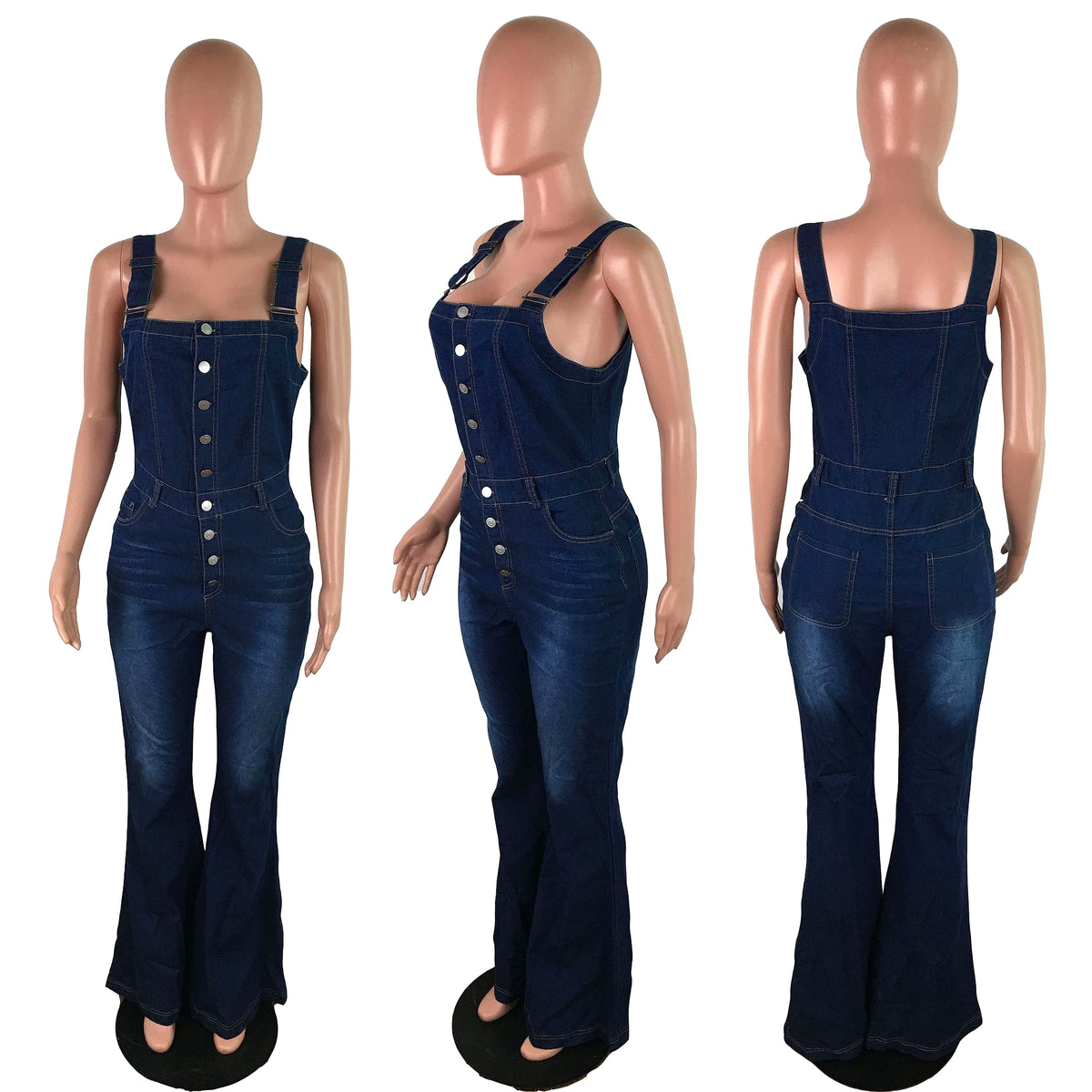 Women's Fashion Casual Denim Jumpsuit - enhanced image 19