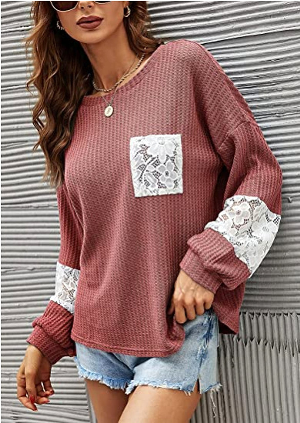 Lace Casual Women's Loose Patchwork Easy Matching Knitwear Women Sweater - enhanced image 20