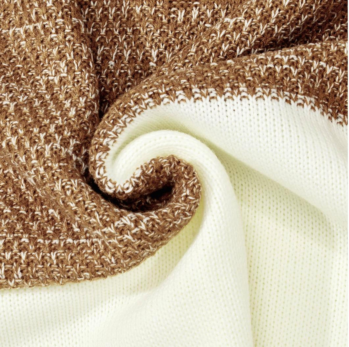 Men's Casual Color Block Long Sleeve Cable Knit Pullover Sweater - enhanced image 20