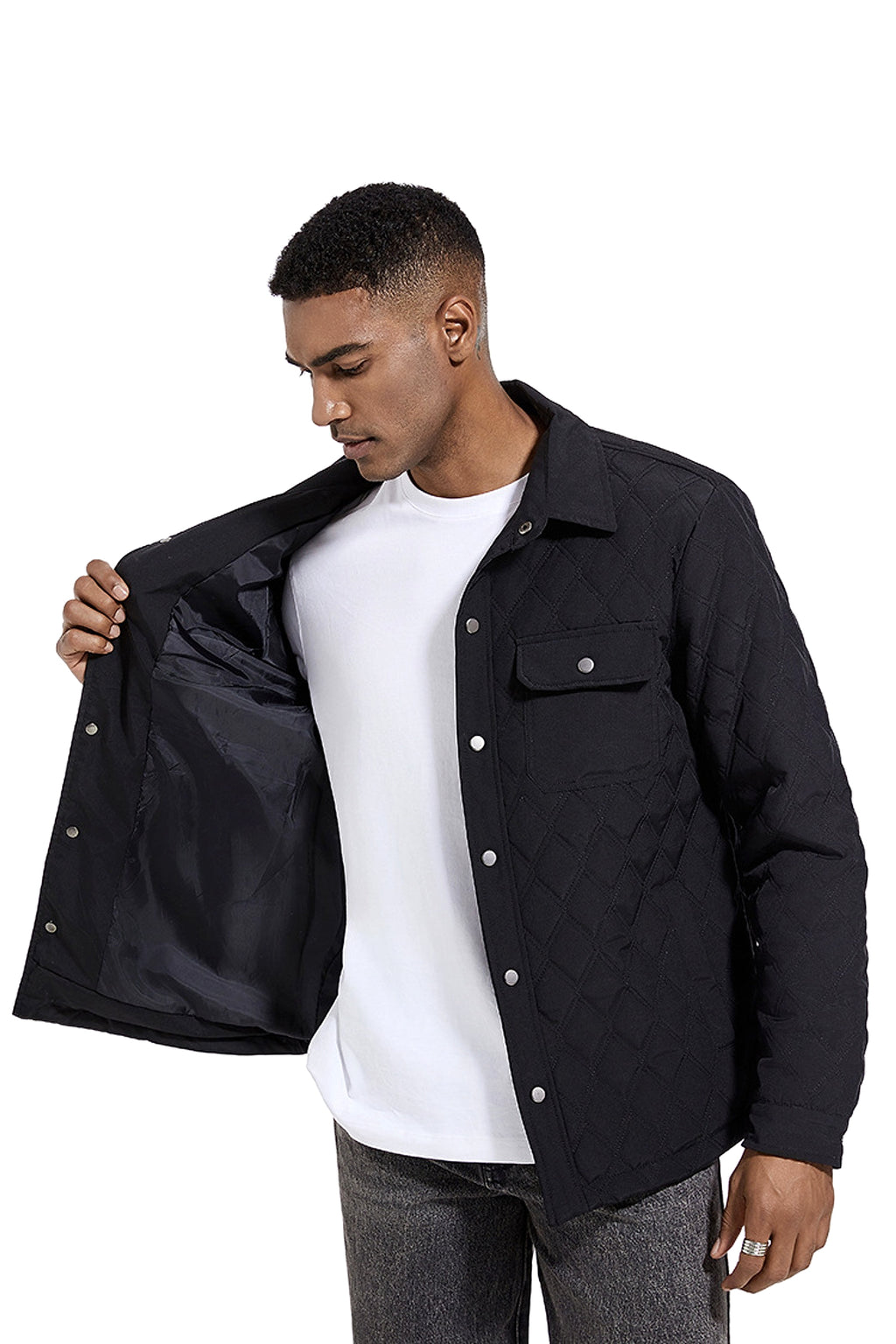Men's Fashion Jacket Business Jacket Cotton Jacket - enhanced image 20
