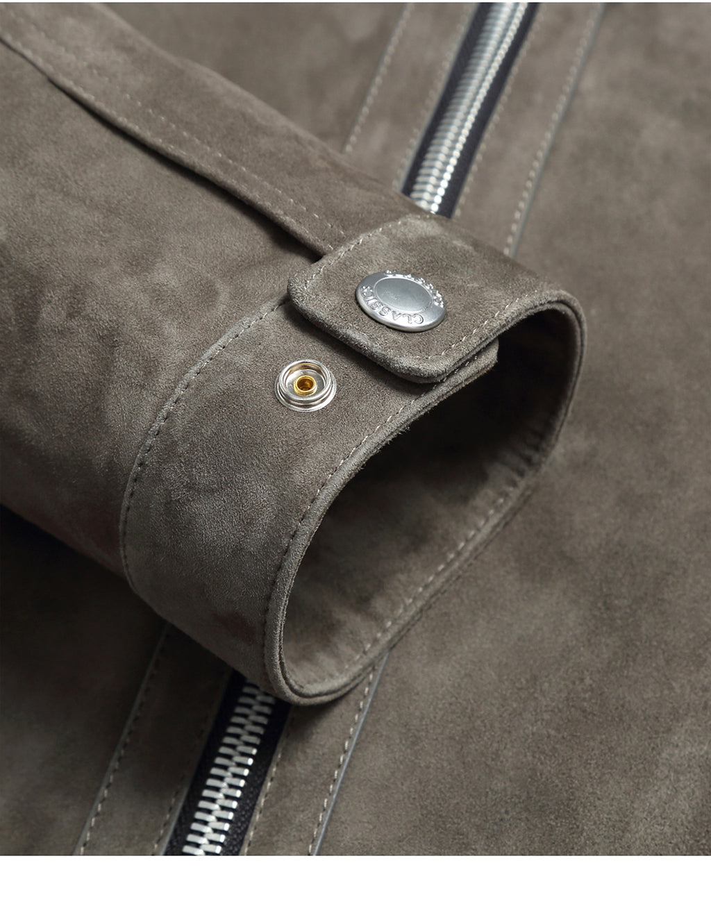 A1. Men's Lambskin Suede Lapel Biker's Leather Jacket - enhanced image 20