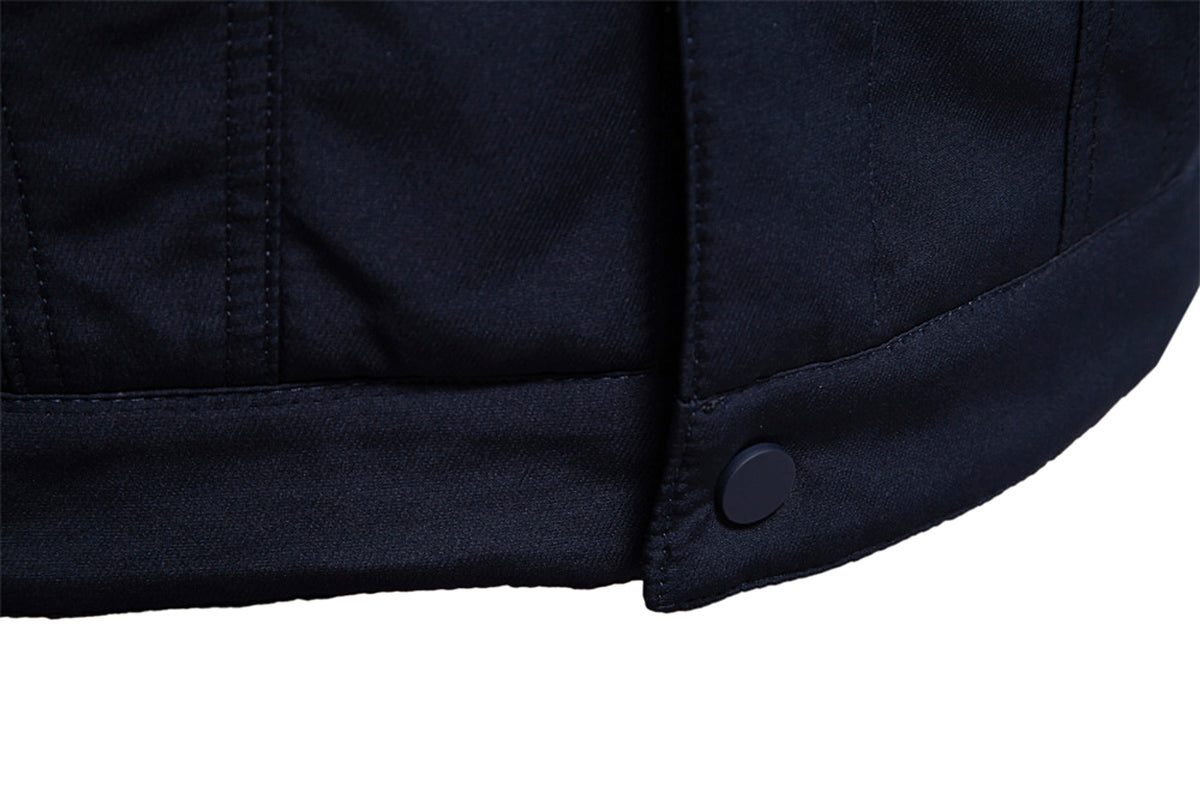 Men's New Jacket Fashion Casual Patchwork Lamb Wool Coat - enhanced image 20