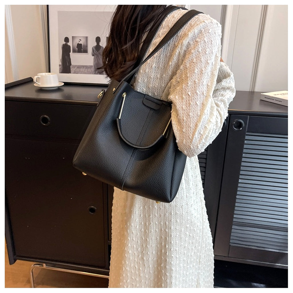 Roselle™ – Textured Mini Bucket Bag (Korean Style) - enhanced image 20
